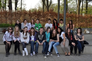 Schülerinnen und Schüler des Austauschprojekts