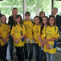Gruppenbild mit Alexandra Popp